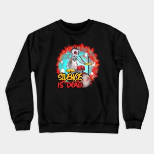 Metal Head Silence is Dead Skull Crewneck Sweatshirt